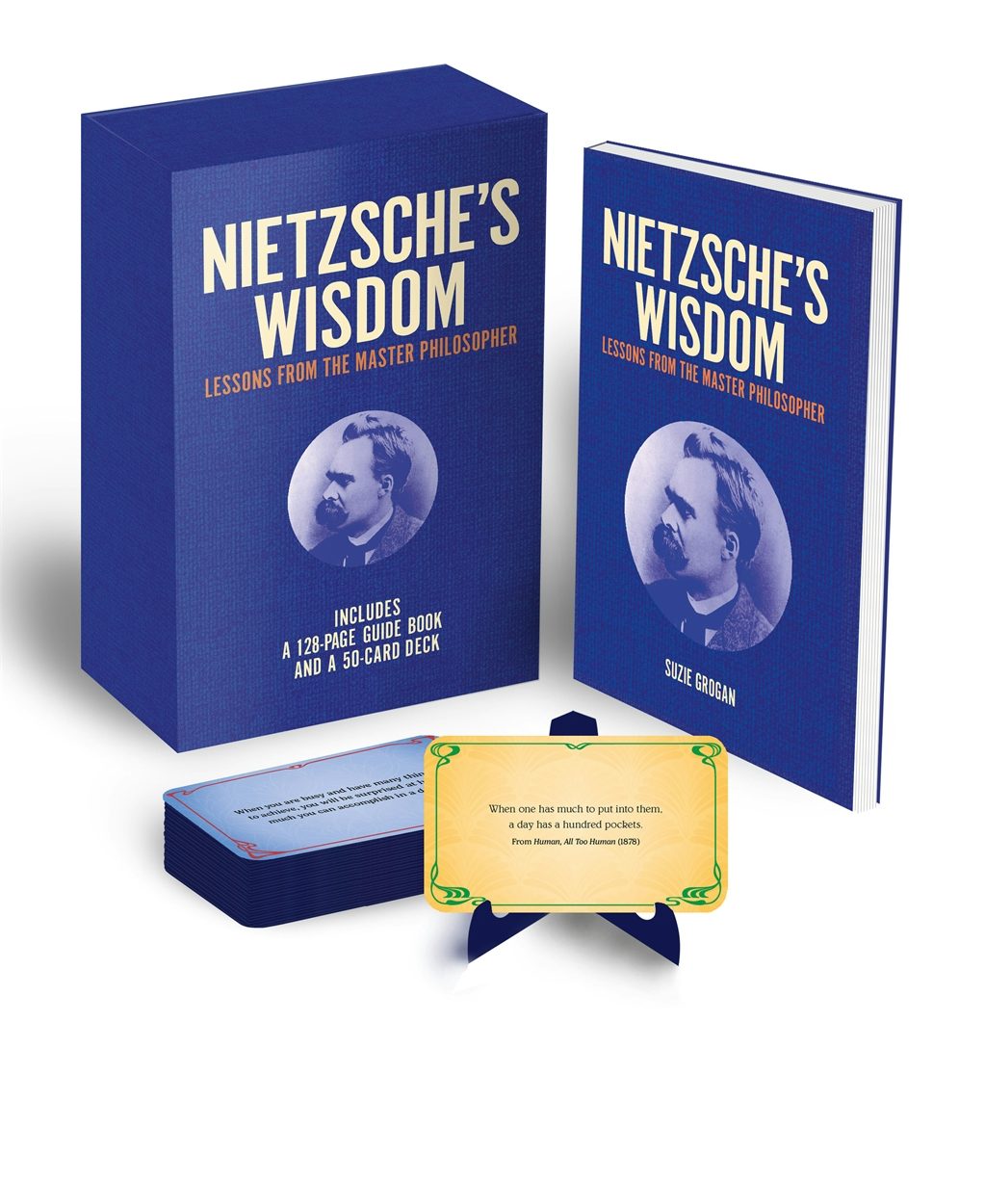 Cover image for Nietzsche's Wisdom Book & Card Deck, isbn: 9781398854260