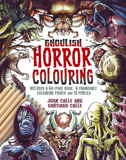 Cover image for Ghoulish Horror Colouring Kit, isbn: 9781398856165