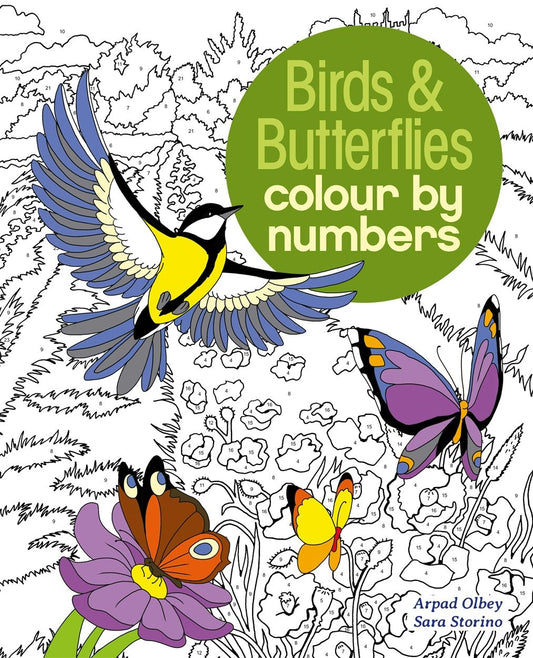 Cover image for Birds & Butterflies Colour by Numbers, isbn: 9781784286491