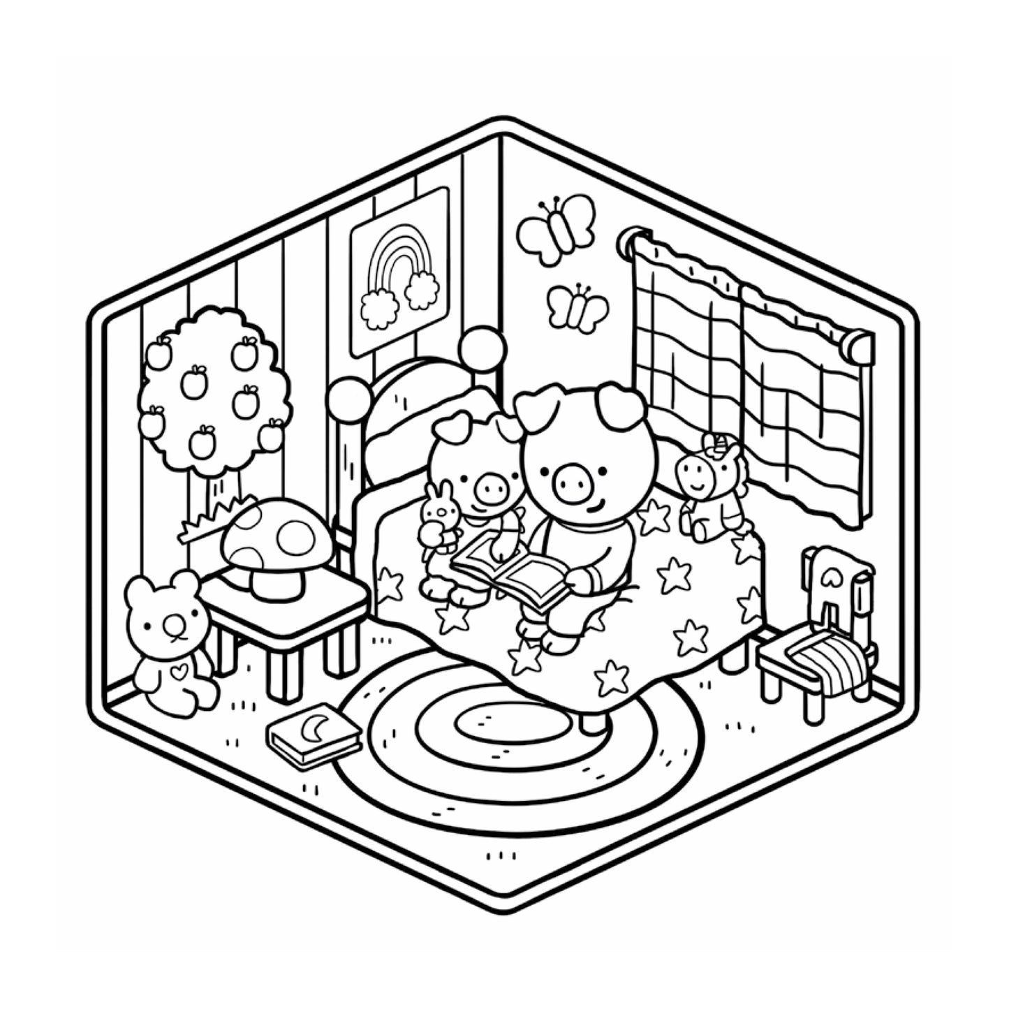 Colouring Corner: Cosy Homes
