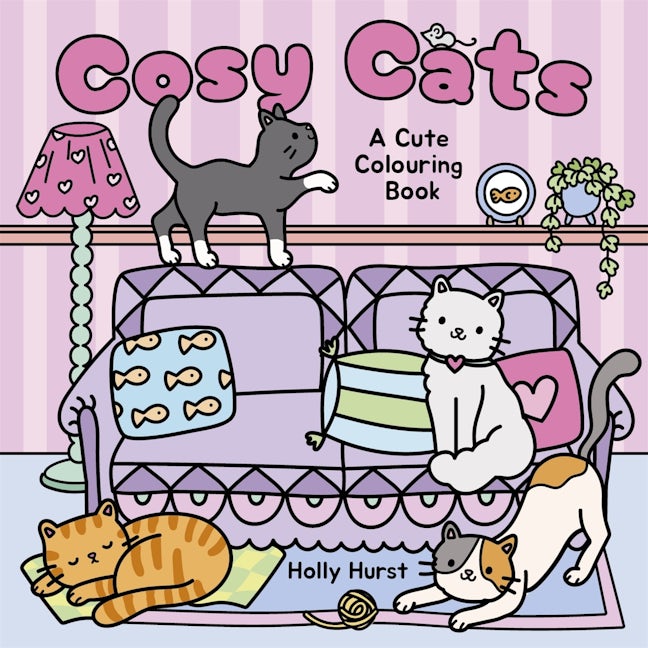 Cover image for Cosy Cats Cute Colouring Book, isbn: 9781398867581