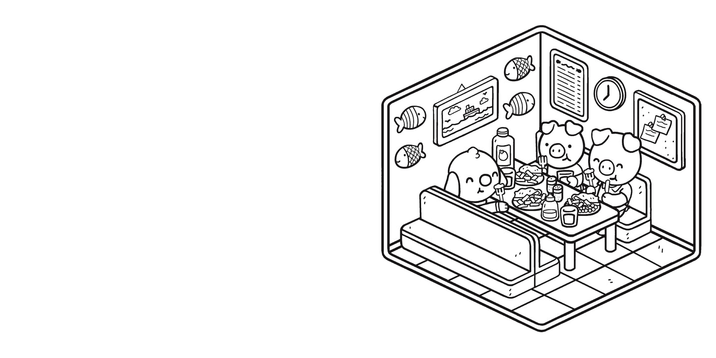 Colouring Corner: Cosy Food