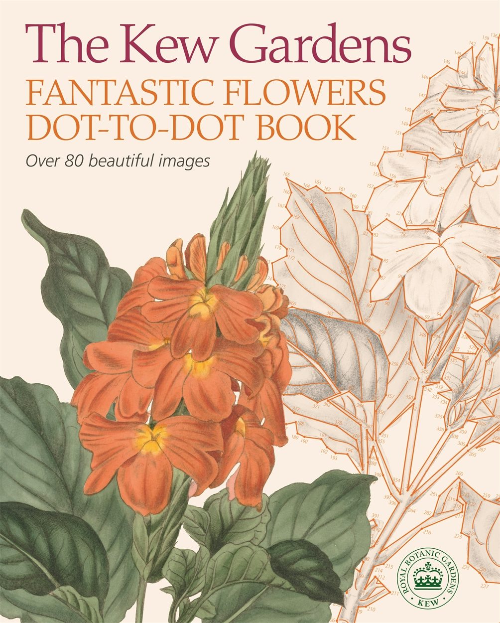 Cover image for The Kew Gardens Fantastic Flowers Dot-to-Dot Book, isbn: 9781788885249