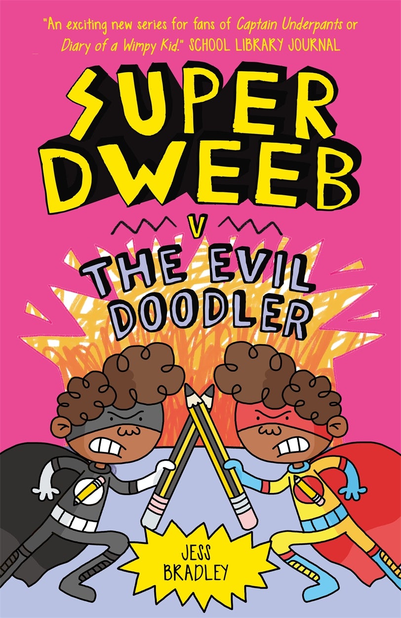 Cover image for Super Dweeb v the Evil Doodler, isbn: 9781838574727